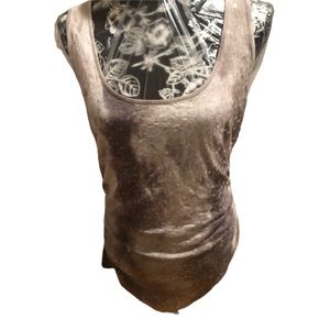 INC International Concepts size X-Large silvery gray sleeveless sequin tank top